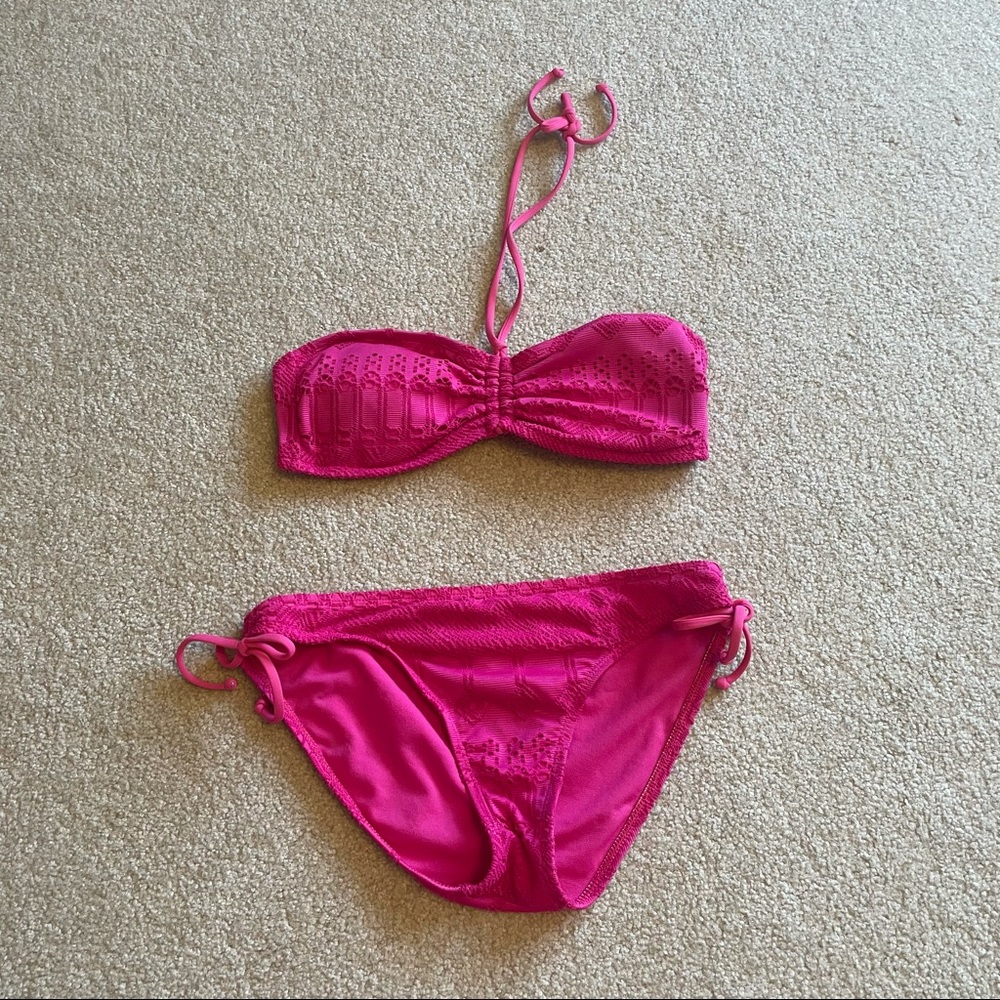 Pink Lace Swimsuit